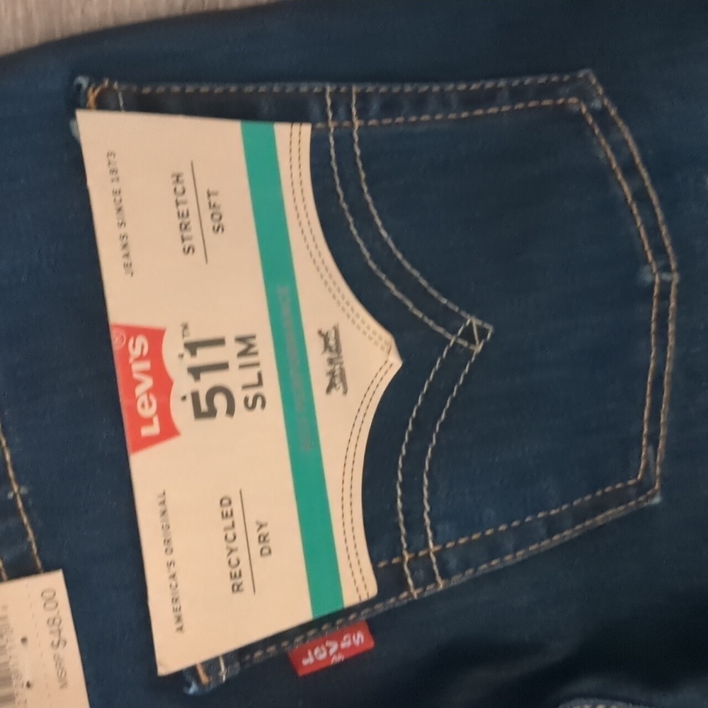 Levi's 511 slim eco performance jeans size 10 - Picture 6 of 11